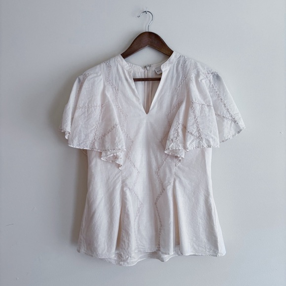 Anna Cate Tops - Anna Cate Becca Embroidered Blouse Medium Coastal Grandma Tuckernuck